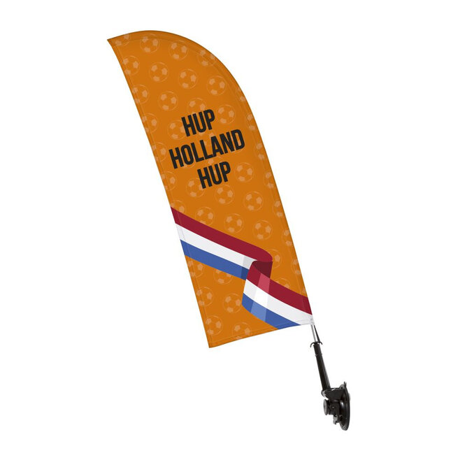 Fensterflagge Komplett-Set Orange