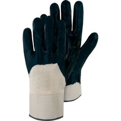 H620, Petrol Plus, Baumwoll-Handschuh mit Nitril-Beschichtung, SB-Karte