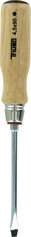 Schraubendreher mit Holzheft, Schlitz, 0,7 x 4,5 x 90 mm