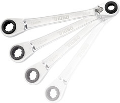 4 in 1 Doppelring-Ratschenschlüssel 9, 11, 14, 15 mm