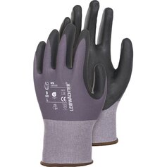 Leibwächter LW540 Grip, Nylon-Spandex-Handschuh mit Nitril-Beschichtung, 6er Pack