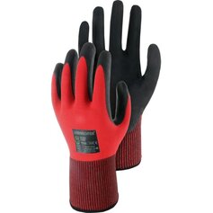 Leibwächter LW500, Flex, Nylon-Handschuh mit Nitril-Beschichtung, Polybeutel