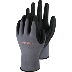 TR720, Grip Plus, Nylon-Handschuh mit Nitril-Beschichtung und Noppen, 12er Pack, EAN-Auszeichnung