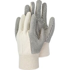 H490, Garten, Baumwoll-Handschuh mit PVC-Noppen, SB-Karte