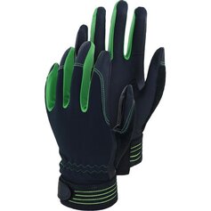 Leibwächter LW810, Smaragd, PU-Handschuh mit Synthetik-Leder, SB-Karte