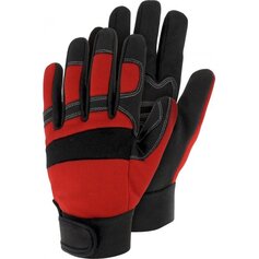 H430, Mechanik Star, Synthetik-Leder-Handschuh mit elastischem Handrücken, SB-Karte