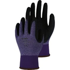 HWG515V, Viola, Nylon-Handschuh mit Nitril-Beschichtung, SB-Karte