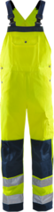 Fristads High Vis Latzhose Kl. 2 1001 TH – Warnschutz-Gelb/Marine