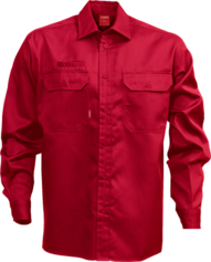Fristads Baumwoll-Hemd Langarm 7386 BKS – Rot