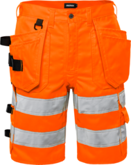 Fristads High Vis Handwerkershorts Kl. 2 2028 PLU – Warnschutz-Orange