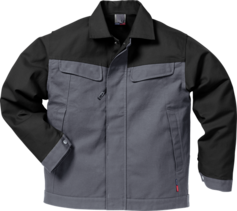 Fristads Icon Two Baumwoll-Jacke 4857 KC – Grau/Schwarz