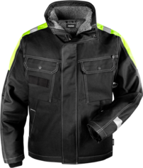 Fristads Baumwoll-Winterjacke 447 FASI – Schwarz