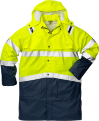 Fristads High Vis Regenmantel Kl. 3 4634 RS – Warnschutz-Gelb/Marine