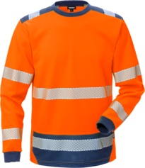 Fristads High Vis T-Shirt Langarm KL. 3 7724 THV – Warnschutz-Orange/Marine