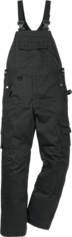 Fristads Icon One Baumwoll-Latzhose 1112 KC, mit Knietaschen – Schwarz