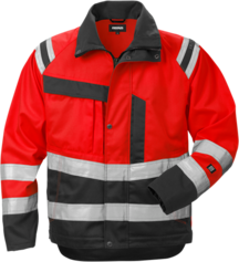 Fristads High Vis Jacke Kl. 3 4026 PLU – Warnschutz-Rot/Schwarz