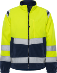 Fristads High Vis Fleecejacke Kl. 3 4041 FE – Warnschutz-Gelb/Marine