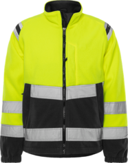 Fristads High Vis Fleecejacke Kl. 3 4041 FE – Warnschutz-Gelb/Schwarz