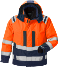 Fristads High Vis Airtech® Winterjacke Kl. 3 4035 GTT – Warnschutz-Orange/Marine