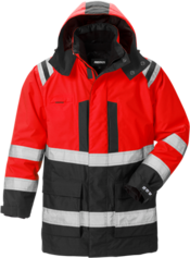 Fristads High Vis Airtech® 3-in-1 Parka Kl. 3 4036 GTT – Warnschutz-Rot/Schwarz