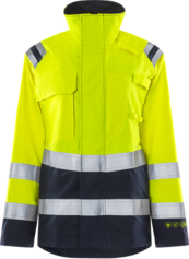 Fristads Flamestat High Vis Jacke Damen Kl. 3 4275 ATHS – Warnschutz-Gelb/Marine