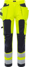 Fristads Flamestat High Vis Handwerkerhose Damen Kl. 2 2775 ATHS – Warnschutz-Gelb/Marine