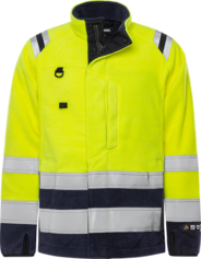Fristads Flamestat High Vis Fleecejacke Kl. 3 4063 ATF – Warnschutz-Gelb/Marine