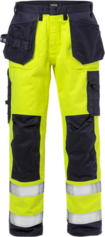 Fristads Flame High Vis Handwerkerhose Kl. 2 2584 FLAM – Warnschutz-Gelb/Marine