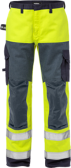 Fristads Flame High Vis Hose Kl. 2 2585 FLAM – Warnschutz-Gelb/Marine
