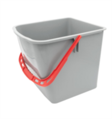 SPRiNTUS Eimer 27 Liter, grau, roter Henkel | 301222