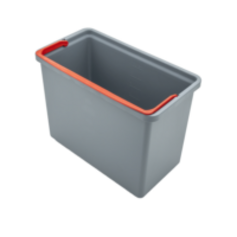 SPRiNTUS Eimer 7 Liter, grau, roter Henkel | 306536