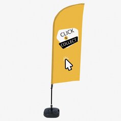 Beachflag Alu Wind Komplett-Set Click & Collect