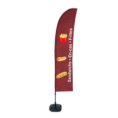 Beachflag Budget Set Wind Large Snacks