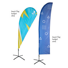 Beachflag Budget Wind Und Drop