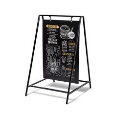 Kreidetafel Kundenstopper Swing 50 x 70 cm Schwarz