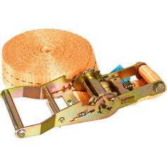 Zurrgurt mit Druckratsche - Zurrgurt, 5m, 25mm, 700daN - einteilig, mit Druckratsche