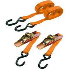 Zurrgurt mit Druckratsche und Haken - Zurrgurte 3,5m, 25mm, 250daN - mit Ratsche und Haken, 2 Stück