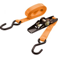 Zurrgurt mit Druck-Ratsche und Haken - Zurrgurte 4,5m, 25mm, 350daN - mit Ratsche und Haken, 1 Stück