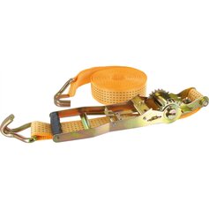 Zurrgurt mit Ergo-Druckratsche und Spitzhaken - Zurrgurt 2-tlg,8m,50mm,2500daN - Ergo-Druckratsche, Spitzhaken