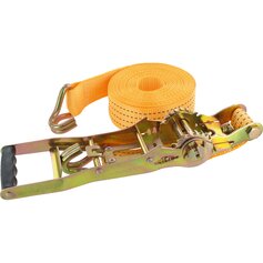 Zurrgurt mit Ergo-Zugratsche und Spitzhaken - Zurrgurt 2-tlg,8m,50mm,2500daN - Zugratsche, Spitzhaken