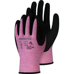 Leibwächter RLW350 Coral, Recycle Polyester-Handschuh mit Latex-Beschichtung, SB-Karte