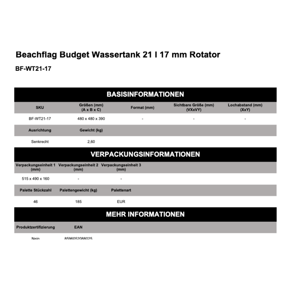 Maßskizze